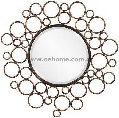 8522 Metal decorative wall mirrors for Hosipitality